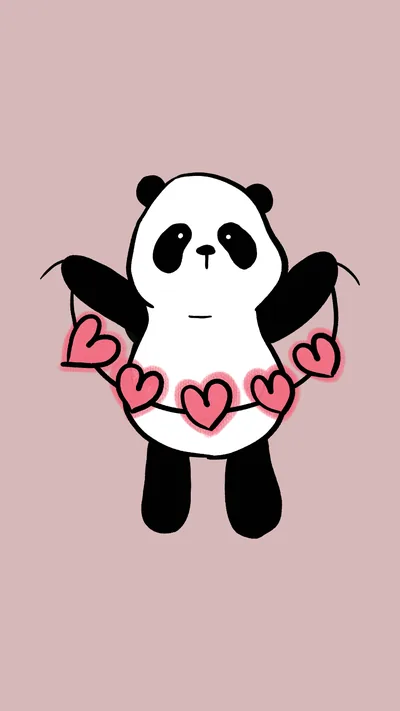 Cute Black Panda Backgrounds