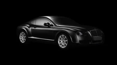 Bentley Continental on a Pure Black Background HD Wallpaper