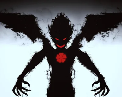 Black Clover Demon Silhouette HD Wallpaper