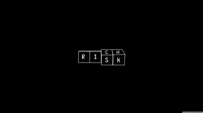 Risk Word Blocks on Black HD Wallpaper