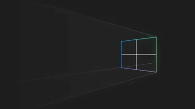 Windows Outline in Perspective HD Wallpaper