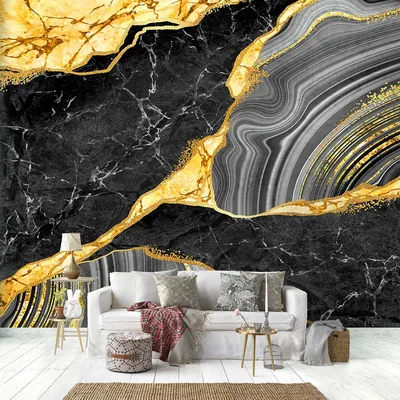 Amazon YQWDMX Black Gold Marble Wallpaper for Bedroom Decor Not Peel and Stick