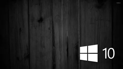 Windows 10 on black wooden panels 5 wallpaper Computer wallpapers #