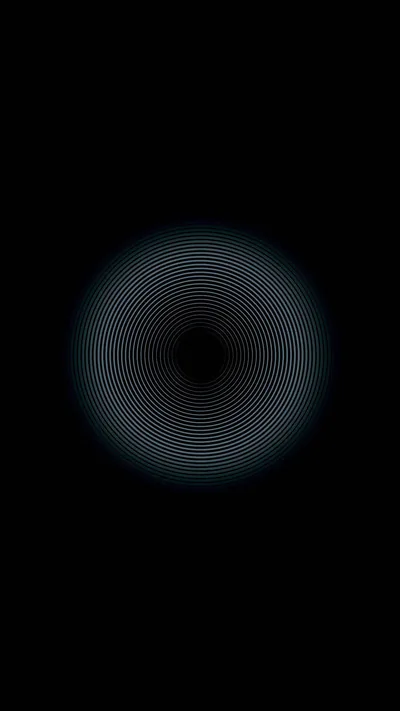 Solid Black 4k Glowing Circles Wallpaper