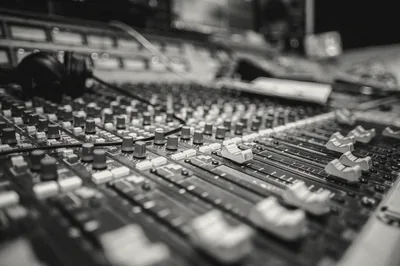 Recording Studio Wallpaper Black And White