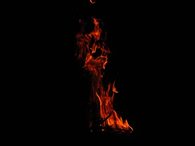 Wallpaper Fire in Black Pot With Fire, Background Free Image