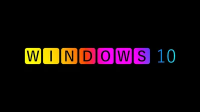 Colorful Windows 10 Logo In Black Background 4K HD Windows 10 Wallpapers