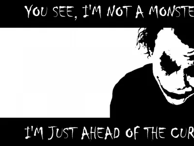 Not a Monster Joker Quote HD Wallpaper