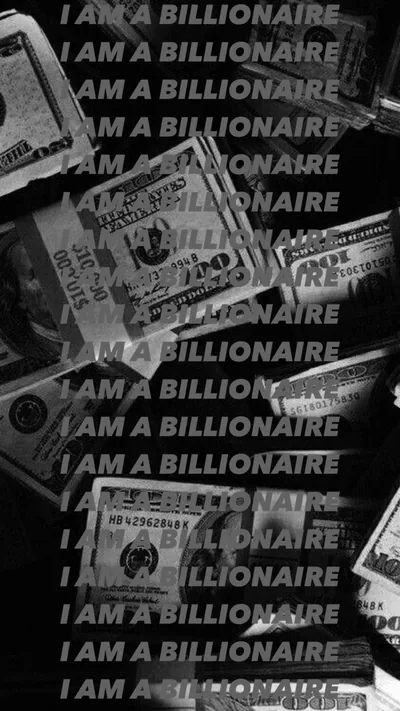 Billionaire text graphic design