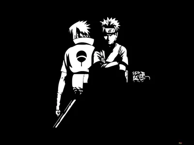 Ninja Pair in Solid White Silhouette HD Wallpaper