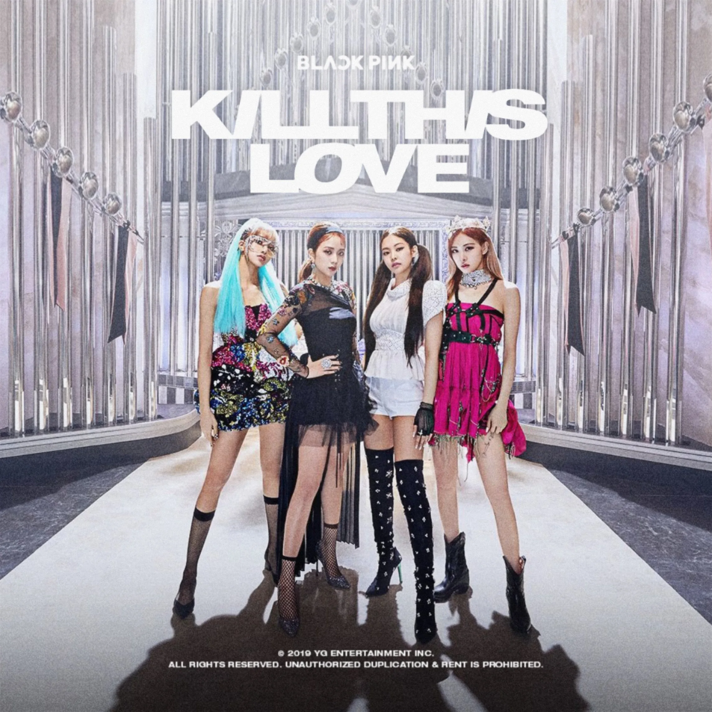Black Pink Love Backgrounds