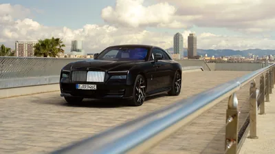 Rolls Royce Black Badge Spectre Sapphire Black 8K Wallpaper HD Car Wallpapers #