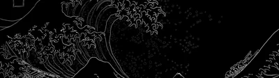 Resolution Wave of Kanagawa Minimal 4K Resolution