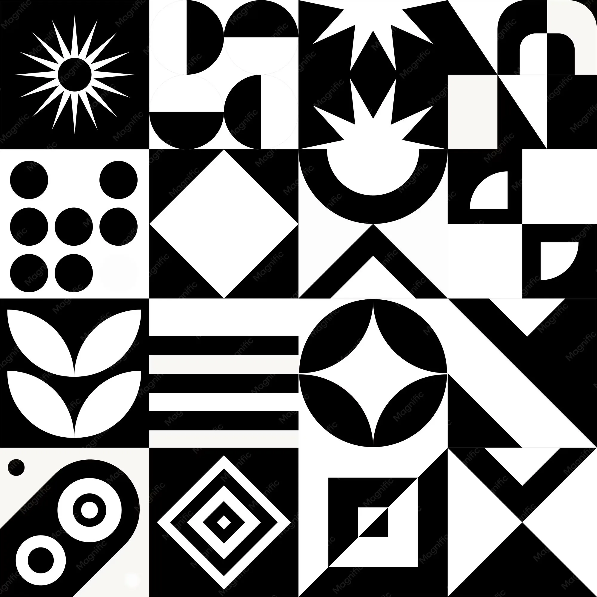 Black White Abstract Wallpaper 4K