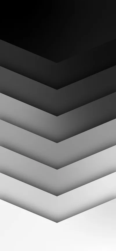 Chevron Layers Fading Black to White HD Phone Wallpaper