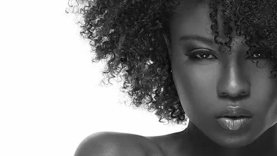 Curly Hair Black Girl In White Background HD Black Girl Wallpapers