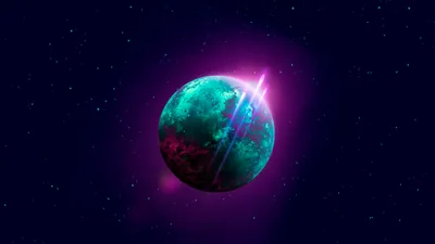 Planet Purple And Blue Wallpapers