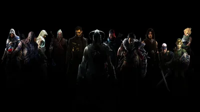 Row of Game Characters in Shadow HD Wallpaper