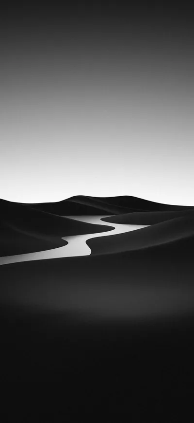 Minimal Dunes Under a Pale Sky HD Phone Wallpaper