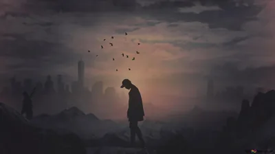 Wallpaper Boy Sad Alone