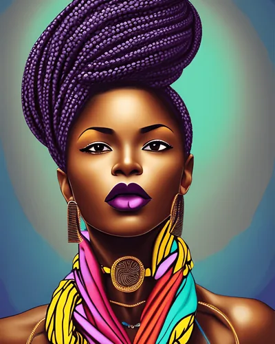 Black Woman Art African American Art Creative Fabrica