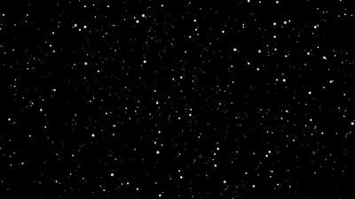 Scattered White Stars on Pure Black HD Wallpaper