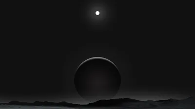 Planet Dark Black Moon 4k Wallpaper, HD Artist Wallpapers, 4k Wallpapers, Images, Backgroun