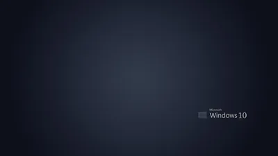 Windows 10 Wordmark on Navy Gradient HD Wallpaper