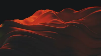 Flowing Red Satin on Black HD Wallpaper