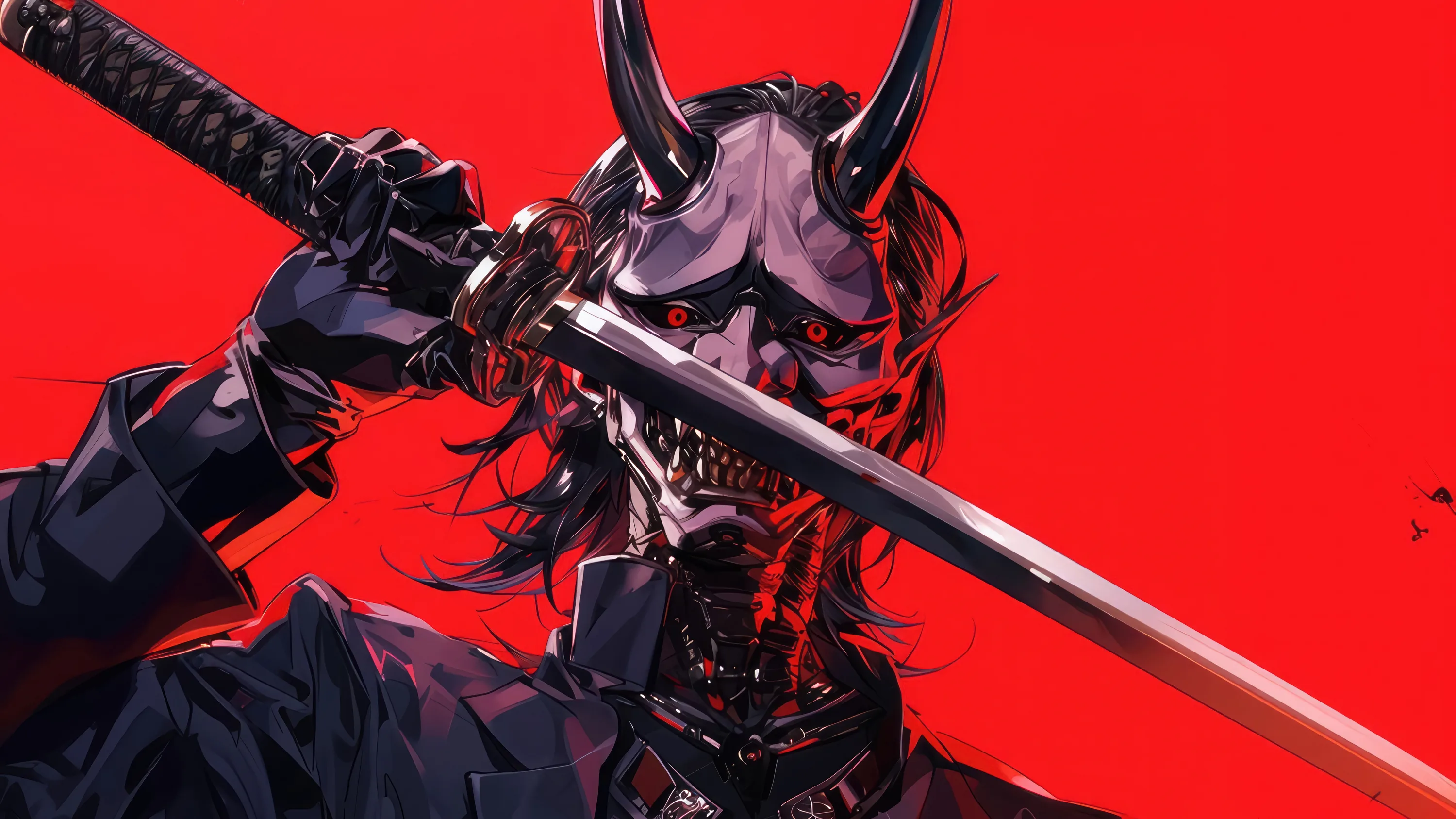Anime black mask wallpaper HD Wallpaper