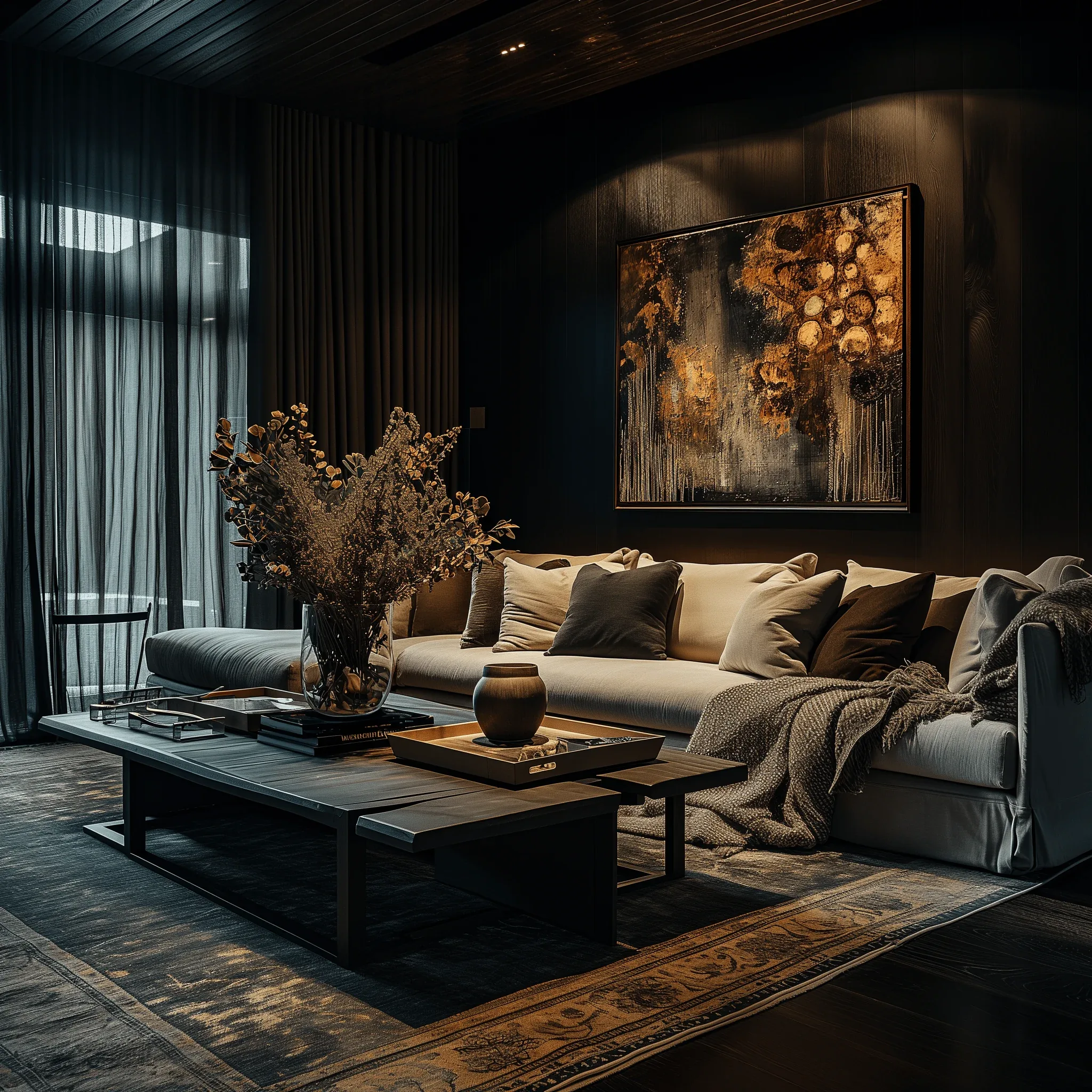 Dark Living Room Ideas Embracing Elegance & Drama Edward George