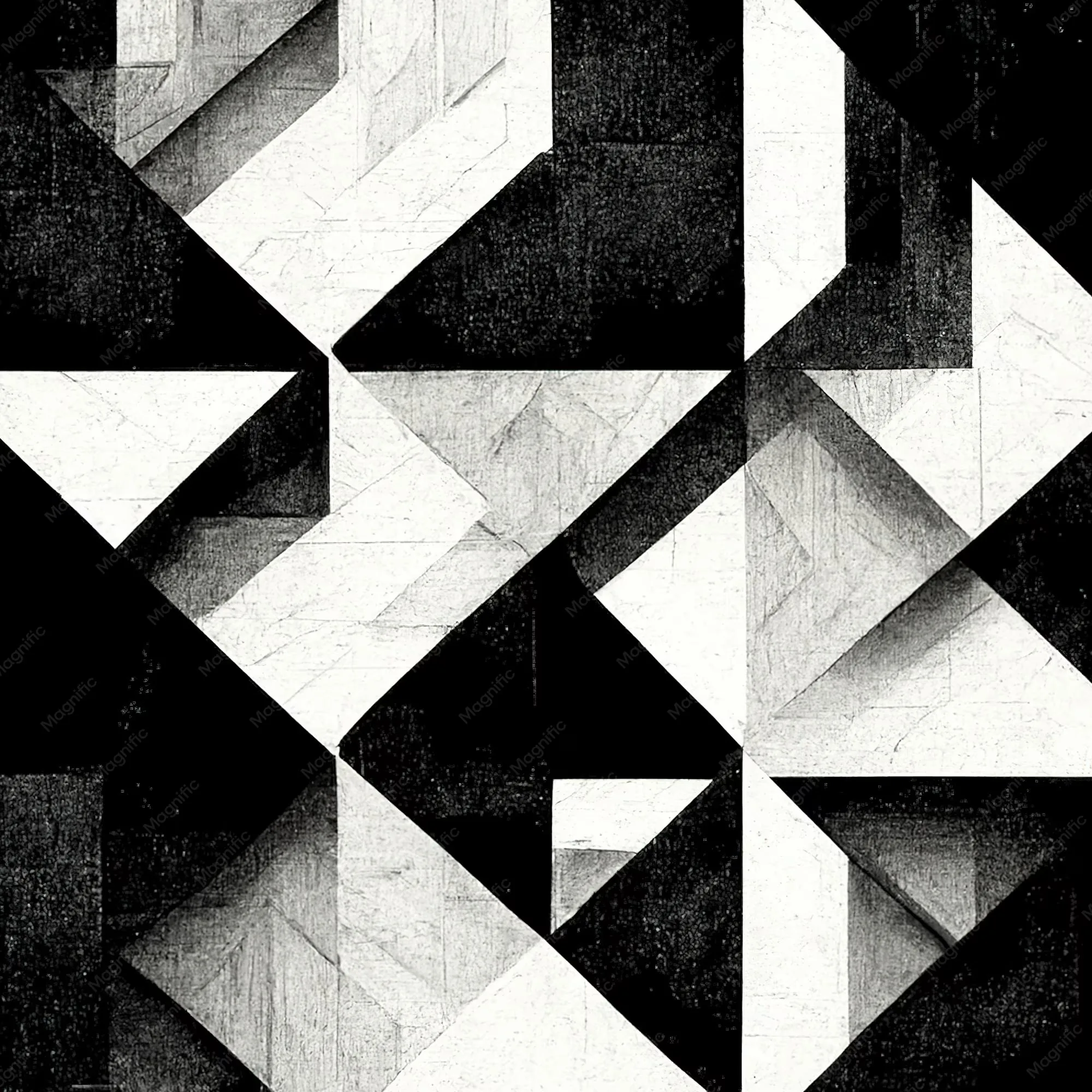 4K Black White Abstract Wallpaper