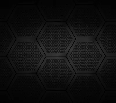 Perforated Hexagon Tiles in Dark Grey HD Wallpaper