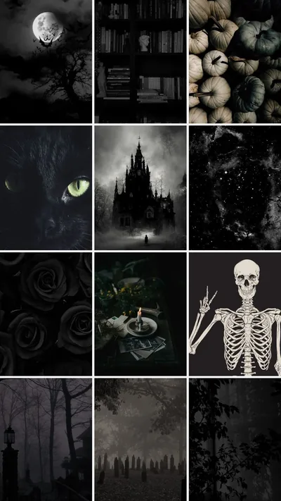 Dark Aesthetic Halloween iPhone Wallpaper