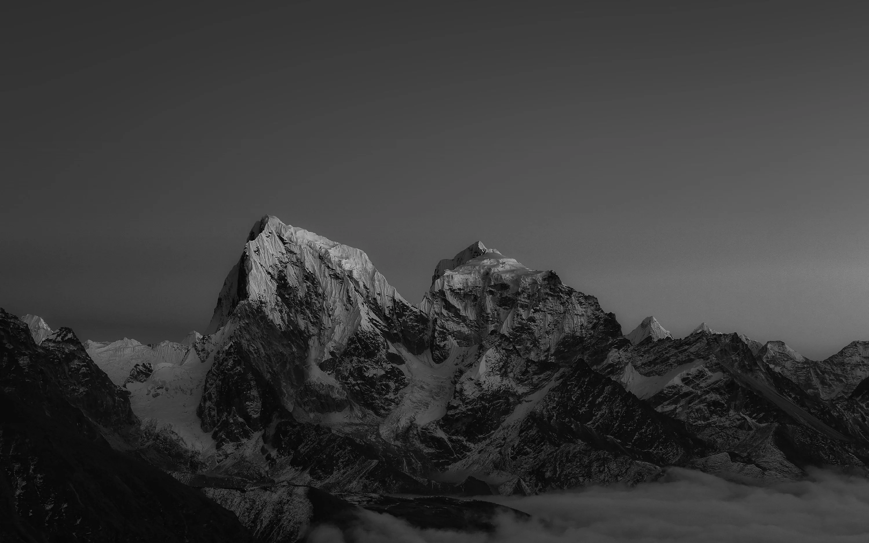 Gray Desktop Wallpaper 4k