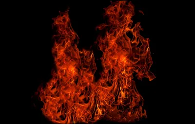 Fire Stake Black Background Free photo