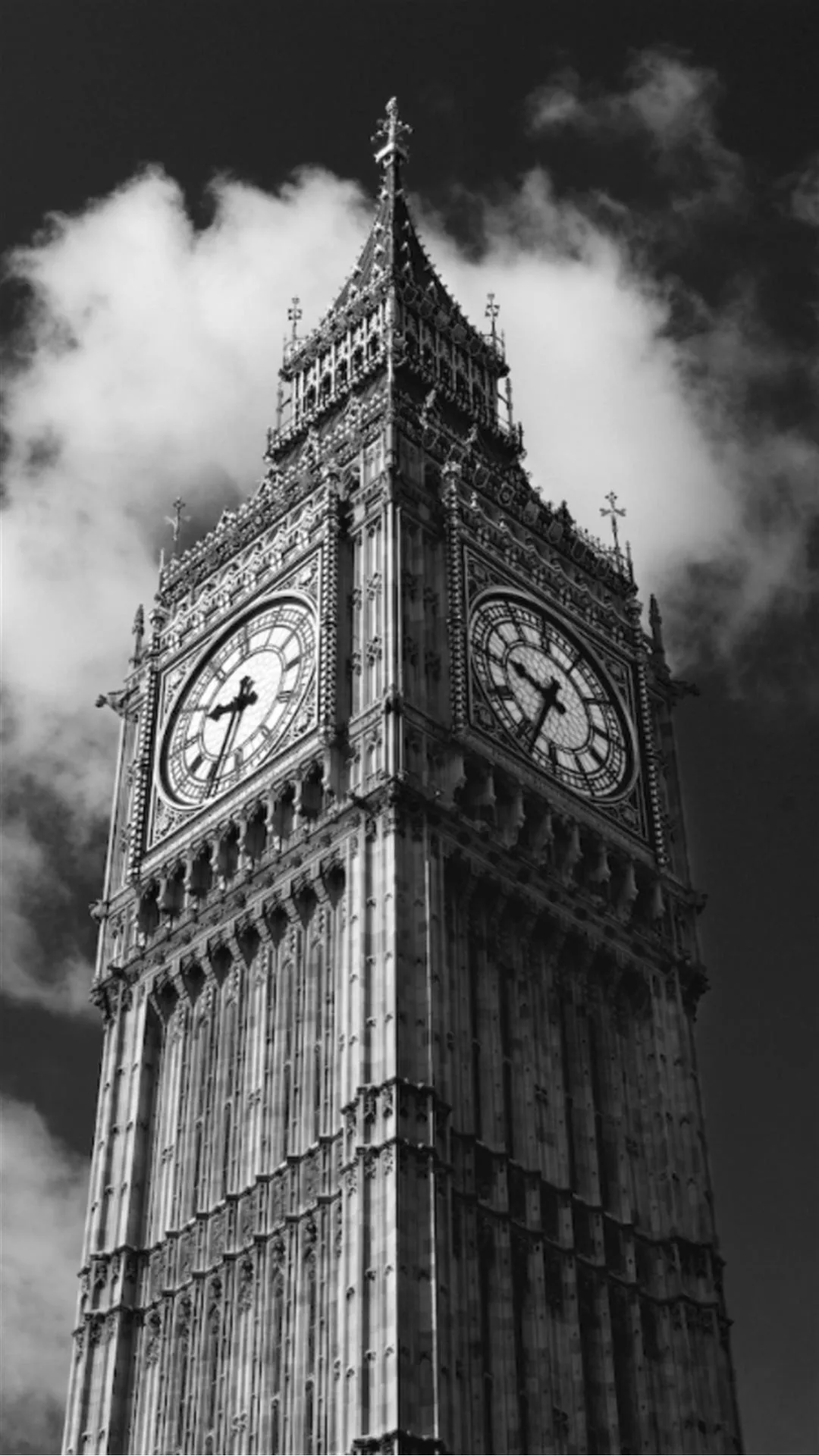 Big Ben London Black And White iPhone 6 Plus HD Wallpaper MacTrast