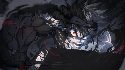 Horned Anime Boy with a Black Sword HD Wallpaper