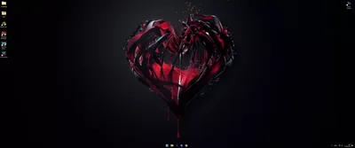 Live wallpaper Black Heart on VSThemes