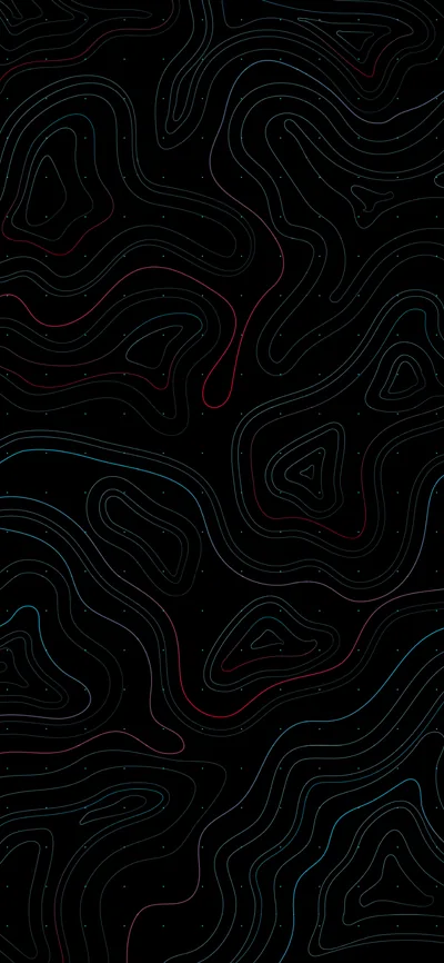 Grey Contour Map with a Red Line HD Phone Wallpaper