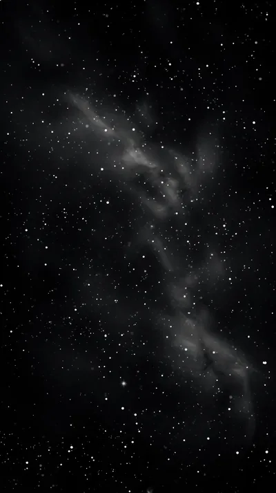 Grey Nebula Drift on a Dark Sky HD Phone Wallpaper