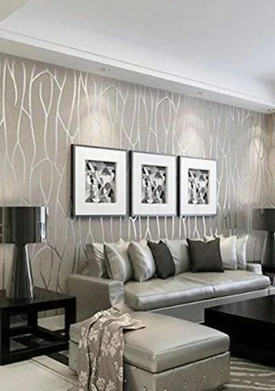 Modern Wallpaper Decoration For Living Room Ideas28