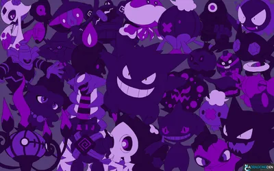 Vibrant Purple Pokémon HD Anime Wallpaper Collection
