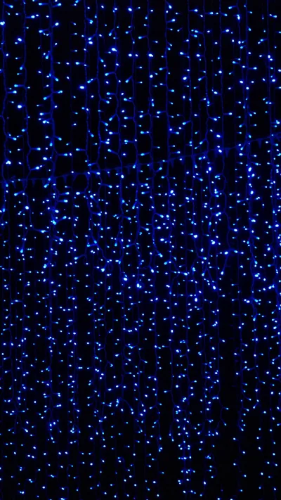 wallpaper garland, light, neon, decoration, glow, blue iphone 8 7 6s