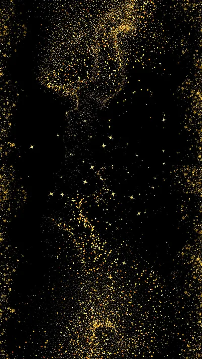 Digital Phone Wallpaper Black and Gold Cute and Simple