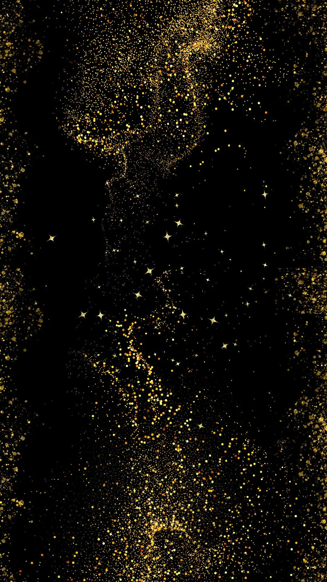 Digital Phone Wallpaper Black and Gold Cute and Simple Etsy