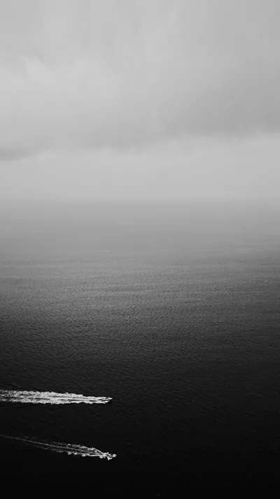 Sea, Sky, Cloud And Dark iPhone Wallpaper