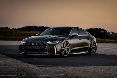Black Car Car Audi Vehicle Audi RS7 4k Ultra HD Wallpaper