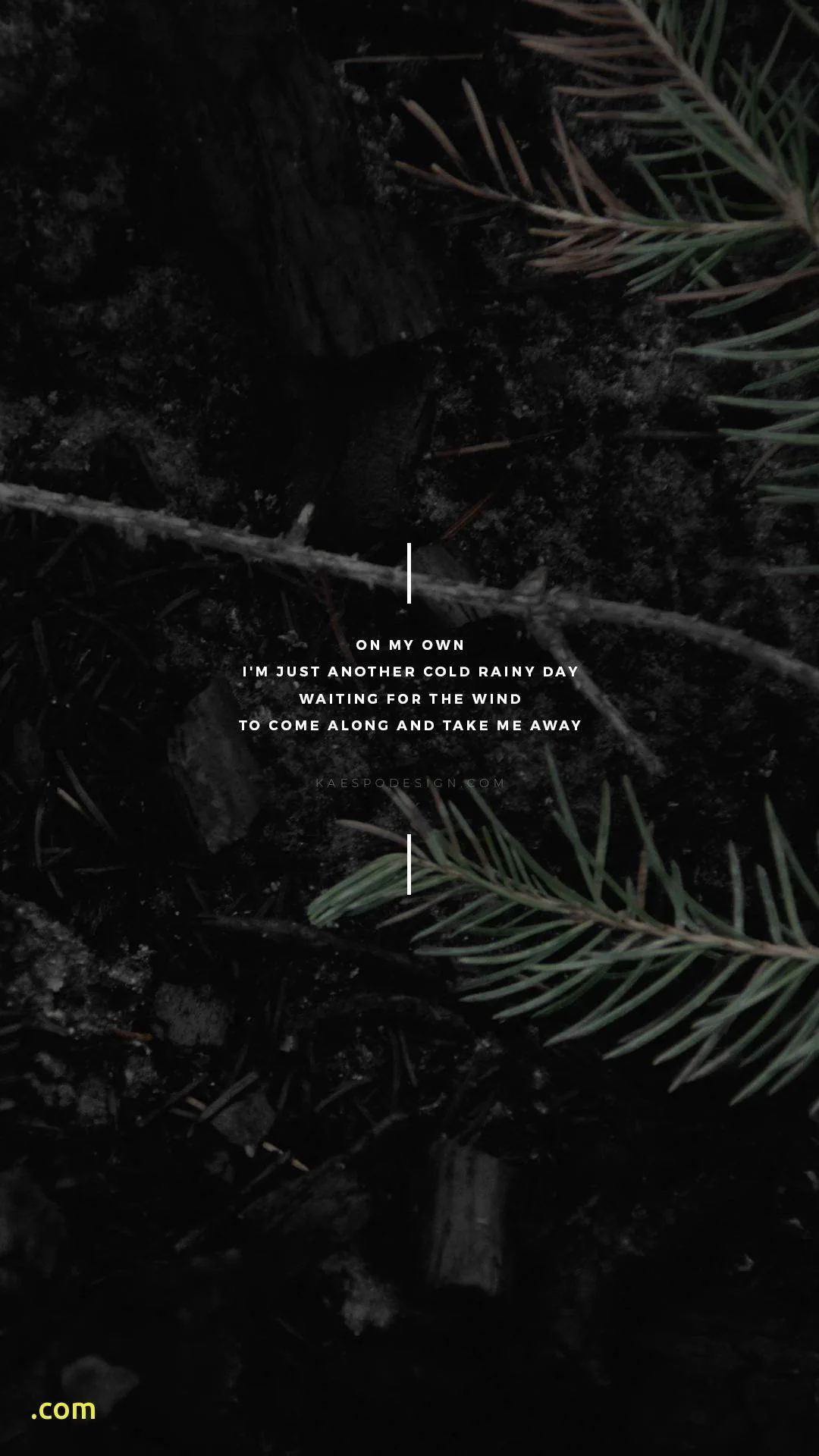 Black Aesthetic Tumblr iPhone Inspirational Quotes Wallpaper