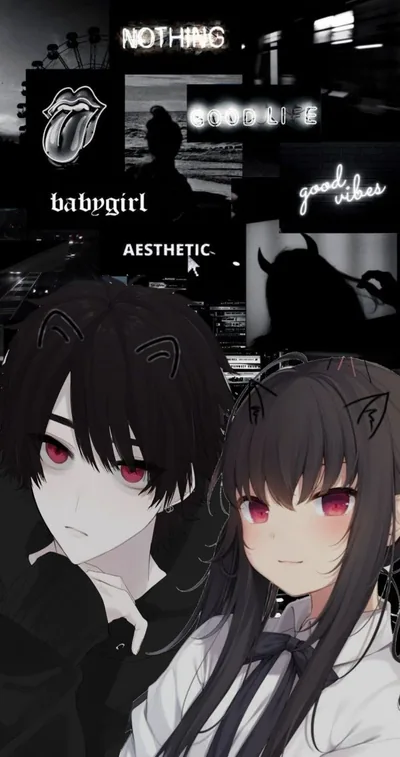 Black theme couple